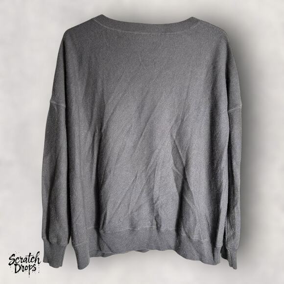 Demylee New York Women's Medium 100 Percent Cashmere Gray Sweater Pullover W05 - Picture 3 of 3